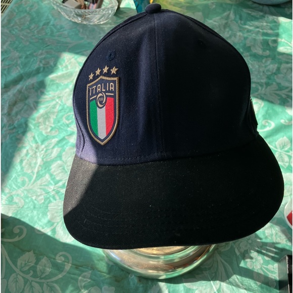 Italia FIGC Soccer Flatbrim Adjustable Cap🌺❤️ - Picture 3 of 12